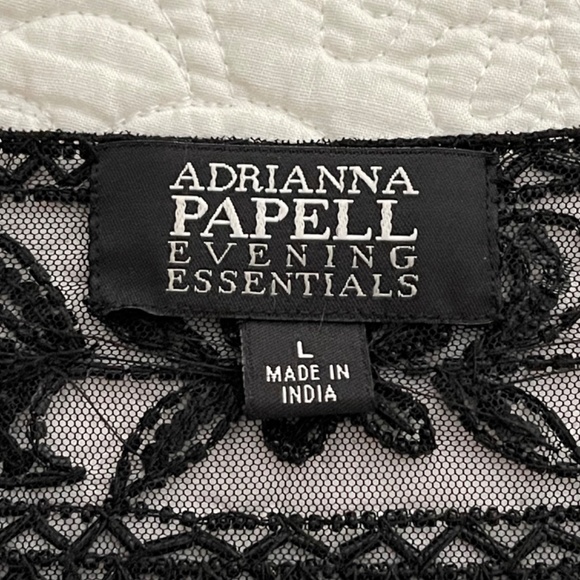 NWT Adrianna Papell Beaded Jacket - Size Large - Picture 9 of 14